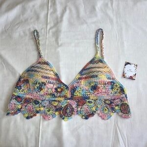 𝅺lavie 89 Crochet crop top‎ Bralette size-S/M